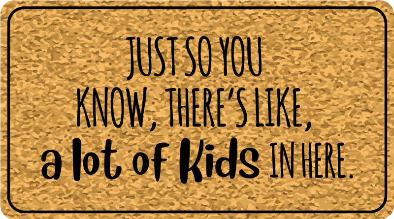 Tapete vinílico frases e textos texto de entrada informativo - TenStickers