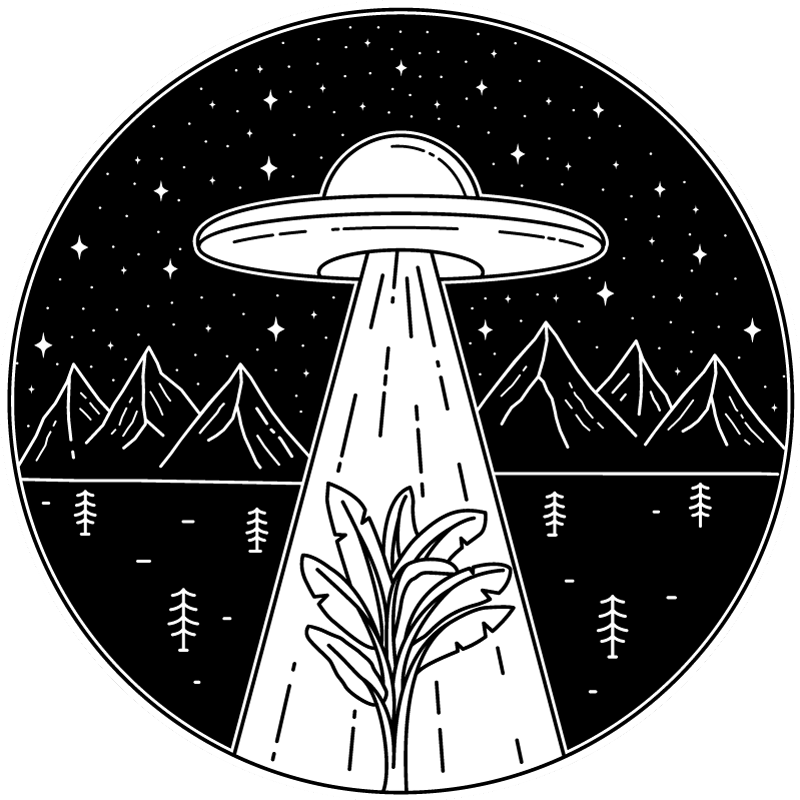 tapete de vinil juvenil ufo na noite - TenStickers