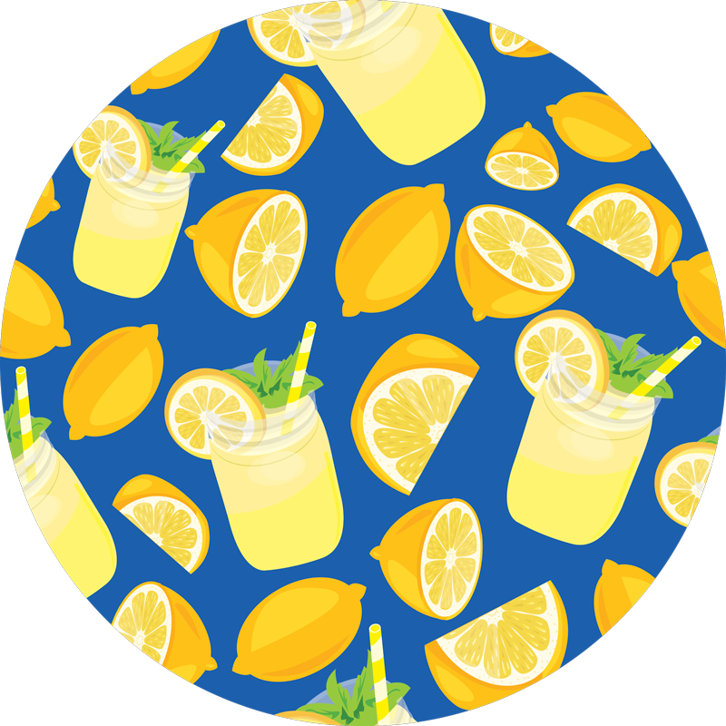 Tapete vinílico cozinha refresco de limonada - TenStickers