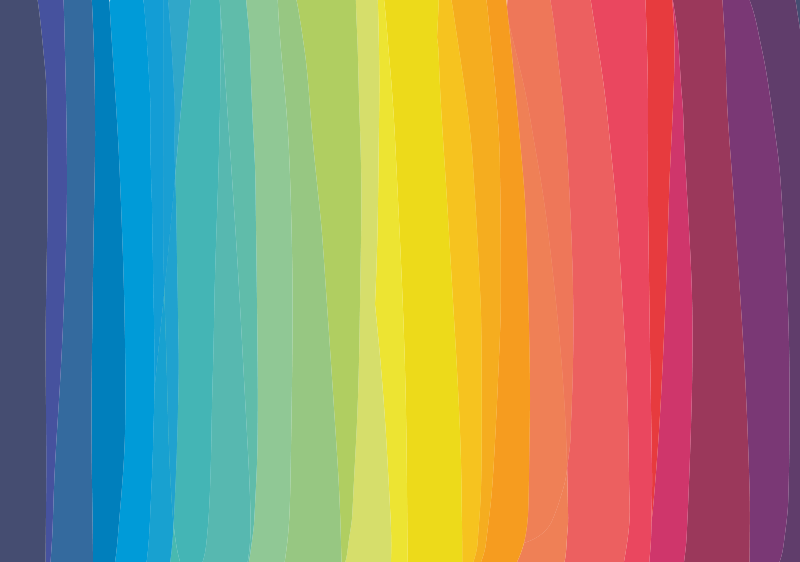 Tapete de vinil com riscas arco-íris - TenStickers
