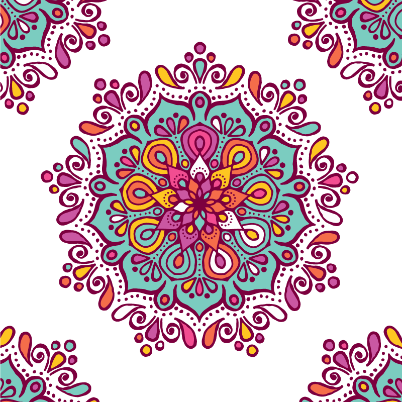 Mandala para ladrilhos de cozinha - TenStickers