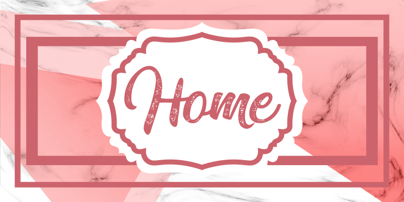 Tapete vinílico frases e textos declaração de casa chique - TenStickers