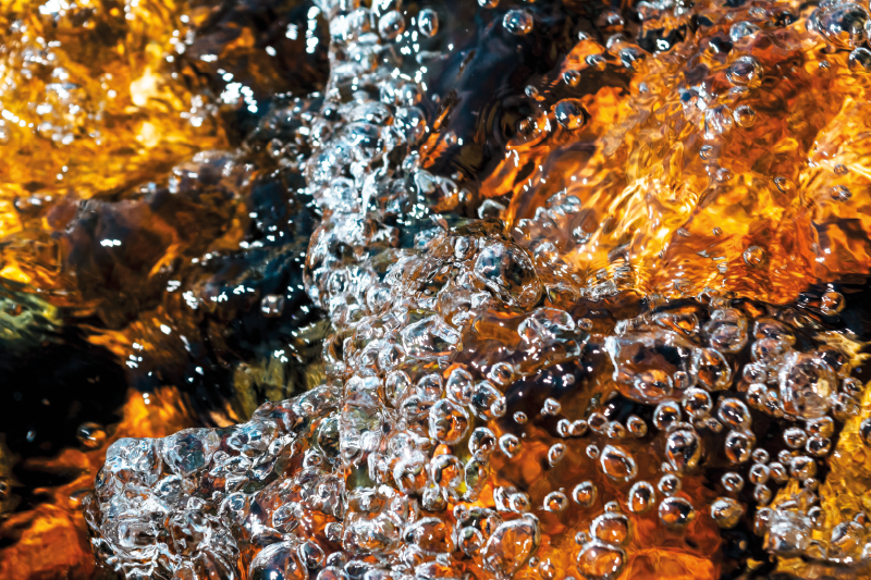 Tapete vinílico outras texturas fluxo de água borbulhante - TenStickers