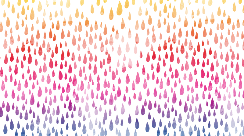 Tapete de vinil mosaico com gotas coloridas - TenStickers