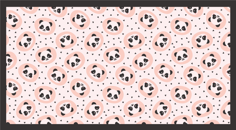 Tapete de vinil animal com cara de panda - TenStickers