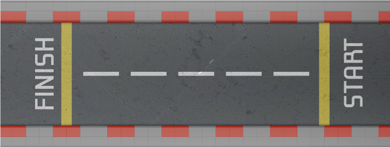 Tapete de estrada de circuito de corrida várias cores - TenStickers