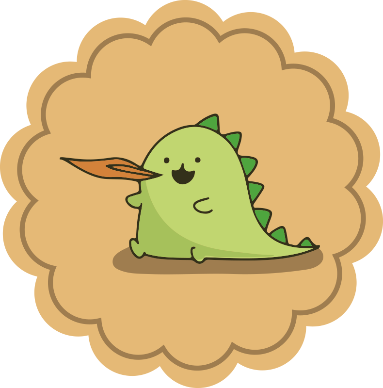 Tapete vinílico infantis personagem de desenho animado verde - TenStickers