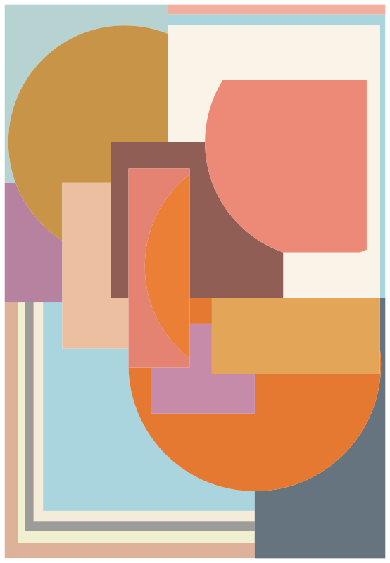 Tapete vinílico geométricas formas marcantes - TenStickers