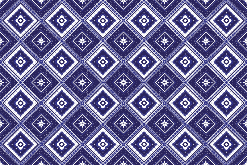 Tapete vinílico azulejos motivo de diamante azul - TenStickers