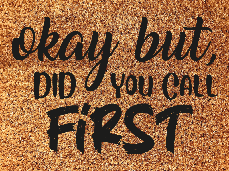 tapete de entrada engraçado - TenStickers