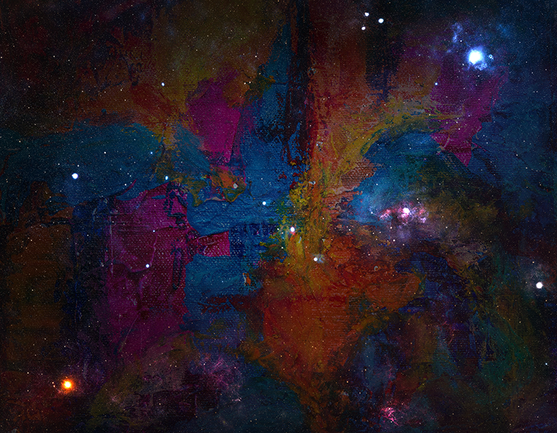 Tapete vinílico estrelas design do espaço cósmico - TenStickers