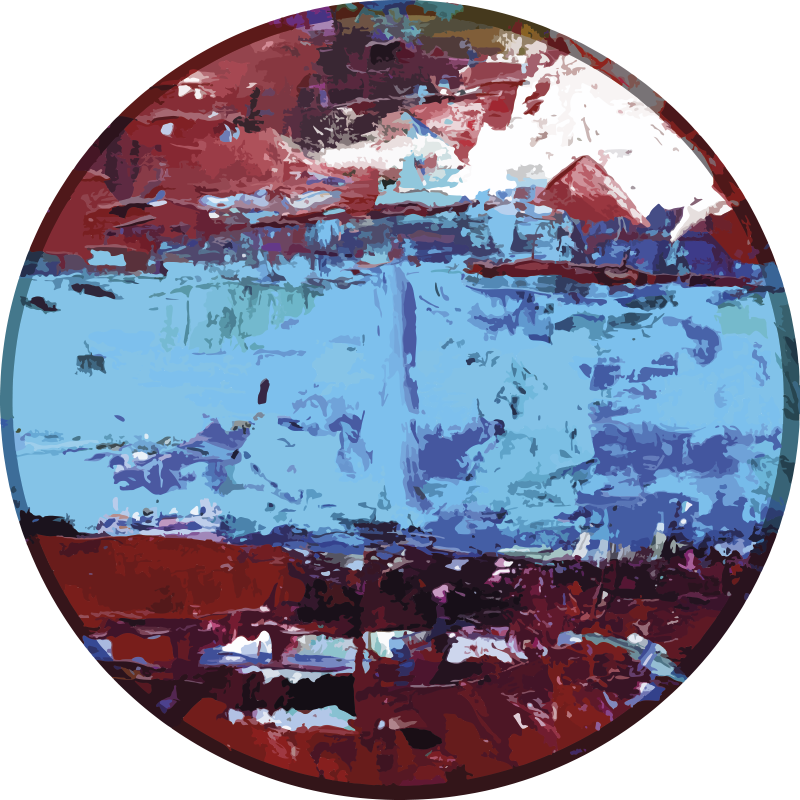 Tapete vinílico outras texturas formas geométricas vibrantes - TenStickers