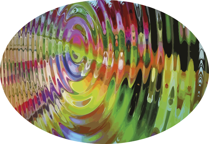 Tapete vinílico outras texturas padrão de ondulação colorido - TenStickers