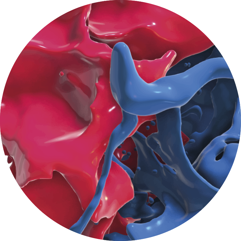 Tapete vinílico texturas fluxo de cores abstratas - TenStickers