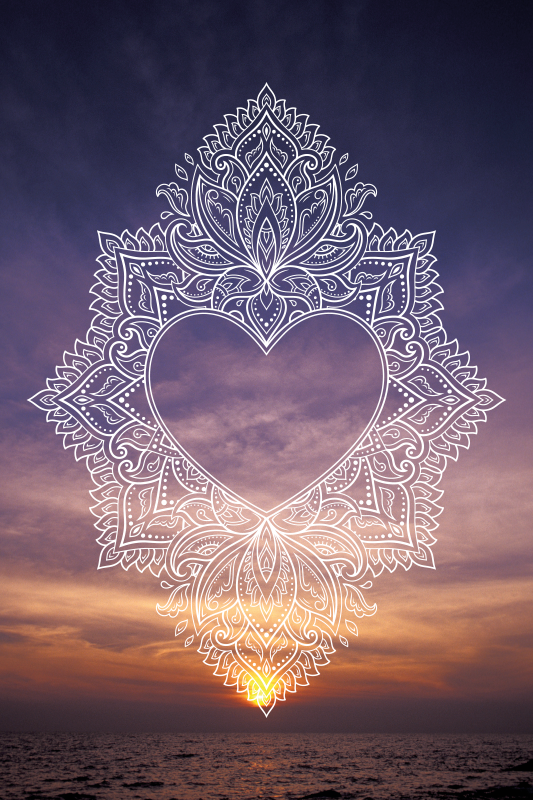 Tapete vinílico de mandala design elegante e sincero - TenStickers