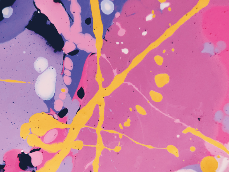 Tapete de vinil colorido com respingos - TenStickers