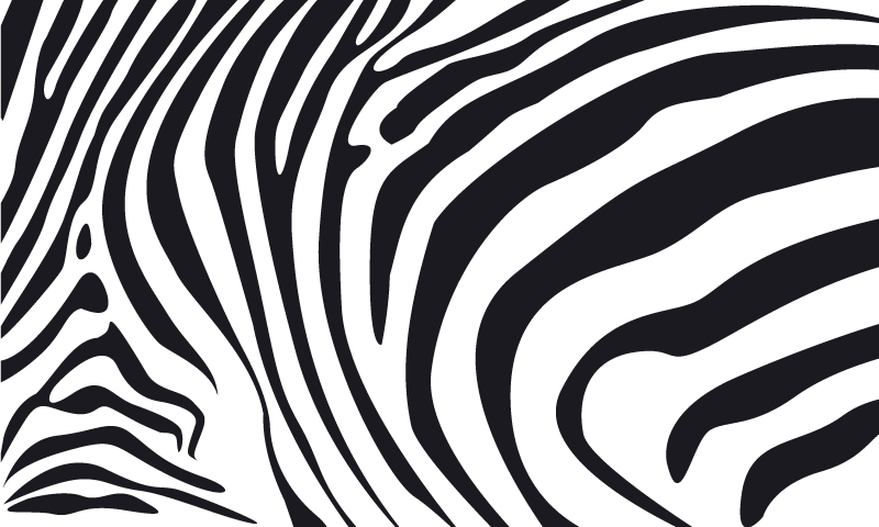 Tapete vinílico estampa de animal linhas de zebra - TenStickers