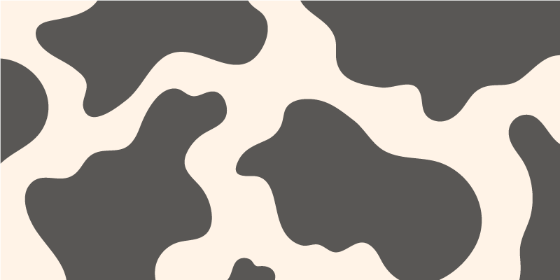 Tapete de vinil com estampa animal de vaca silvestre - TenStickers