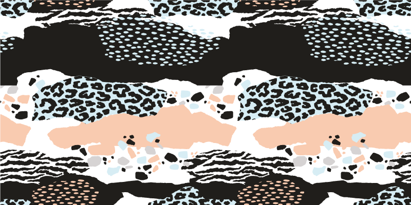 Tapete vinílico estampa de animal padrão leopardo elegante - TenStickers