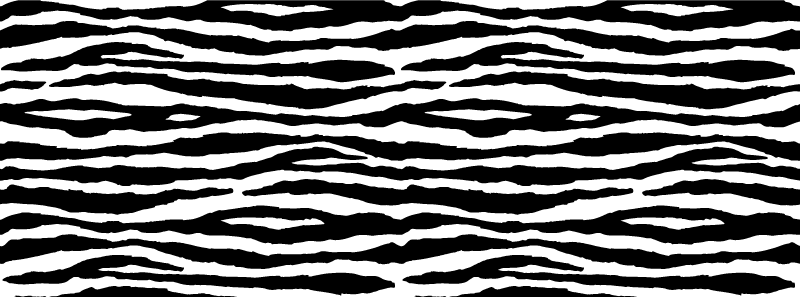 Tapete de vinil com riscas de zebra com estampa animal - TenStickers