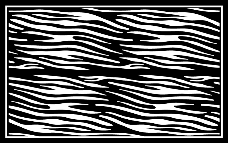 Tapete clássico preto e branco zebra com estampa animal - TenStickers