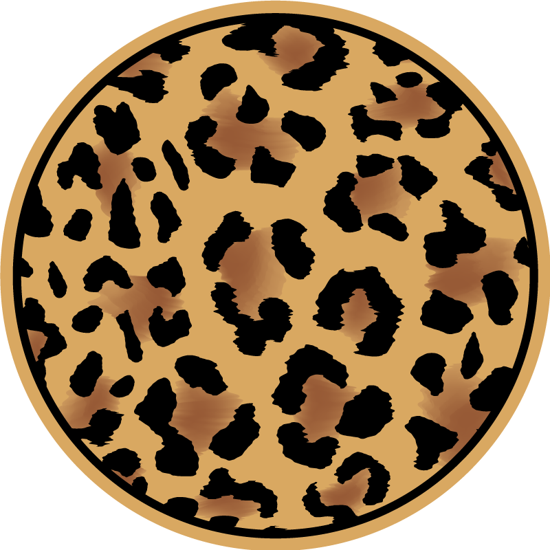 Tapete vinílico estampa de animal padrão leopardinho - TenStickers