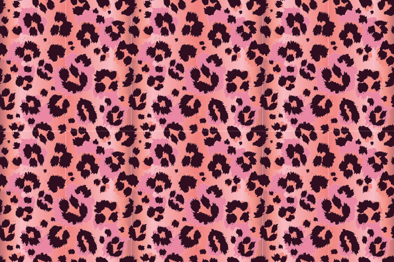 Tapete vinílico para gabinete Leopardo rosa - TenStickers