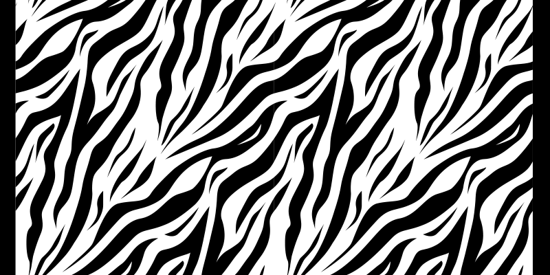 Tapete vinílico estampa de animal padrão zebra estiloso - TenStickers