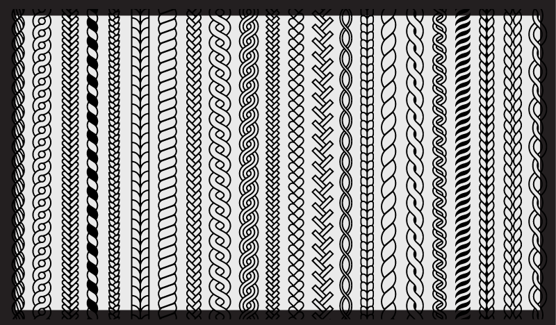 Tapete de vinil minimalista geométrico com trança - TenStickers
