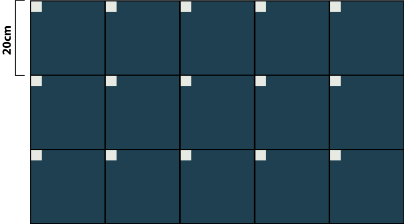Tapete vinílico azulejos textura azul profunda - TenStickers