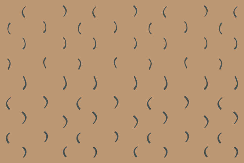 Tapete vinílico minimalista padrão marrom curvo - TenStickers