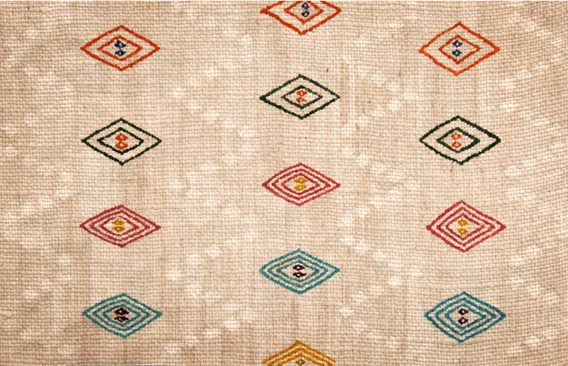 Tapete vinílico azulejos motivo de diamante vibrante - TenStickers