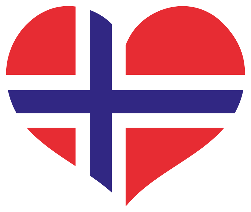 Tapete vinílico quarto amo o design da noruega - TenStickers