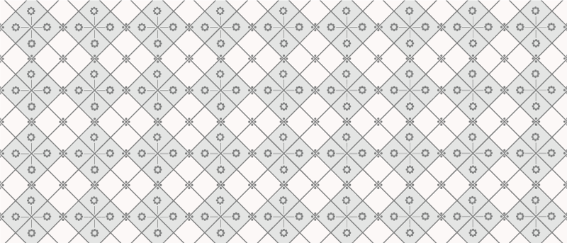 Tapete vinílico azulejos geometria cinza - TenStickers