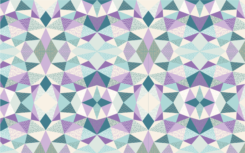 Tapete vinílico geométricas geometria colorida - TenStickers