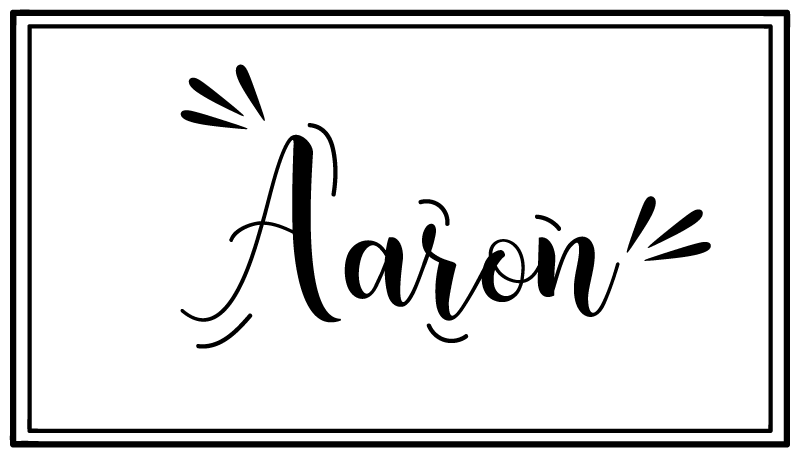 Tapete vinílico quarto nome personalizado minimalista - TenStickers