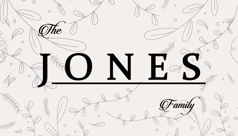 Capacho tapete personalizado com nome de família - TenStickers