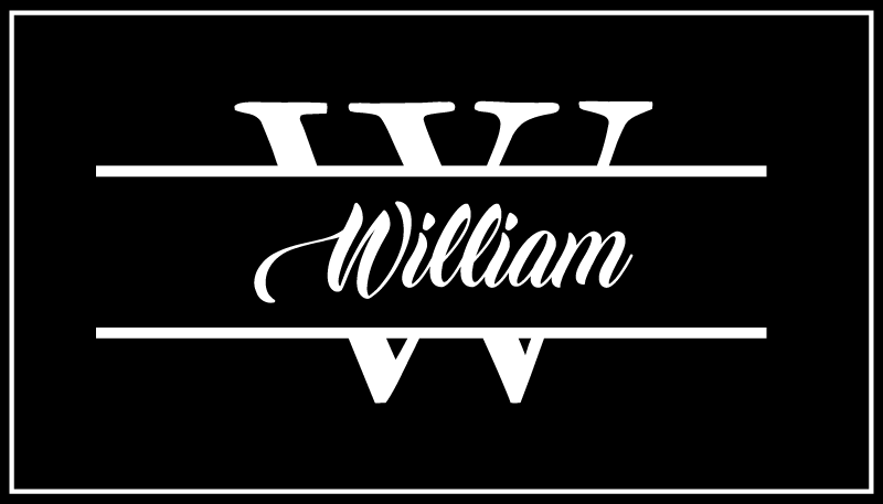 Tapete personalizado com nome inicial incrível - TenStickers