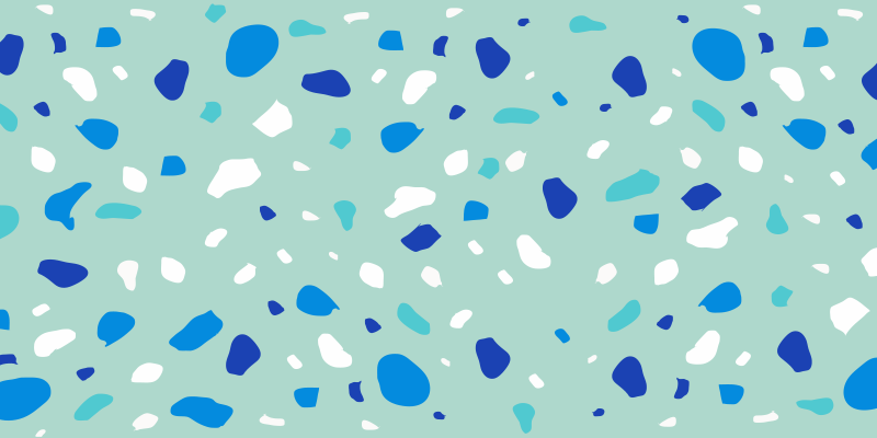 Tapete vinílico outras texturas terrazzo azul - TenStickers