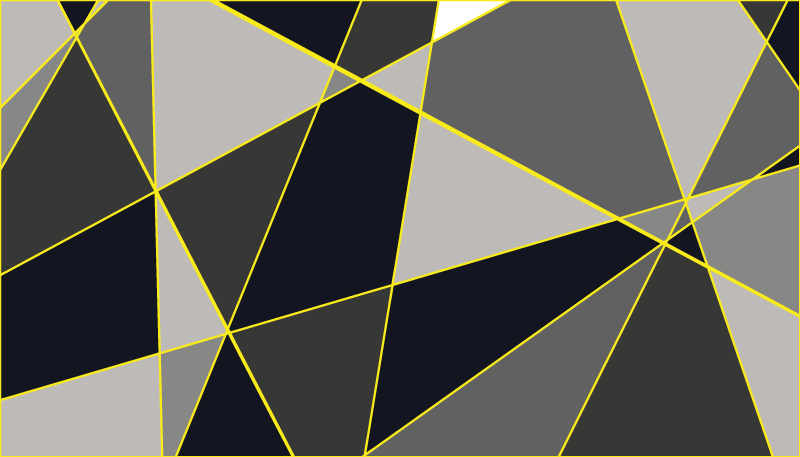 Tapete vinílico geométricas linhas triangulares cinzas - TenStickers