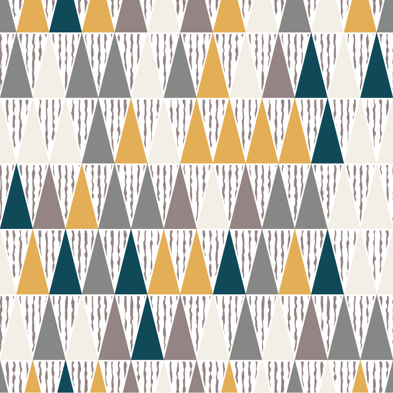 Tapete vinílico geométricas segmentos triangulares de matiz - TenStickers