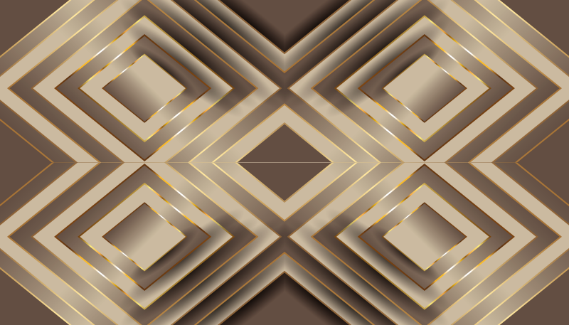 Tapete vinílico cozinha composição geométrica elegante - TenStickers