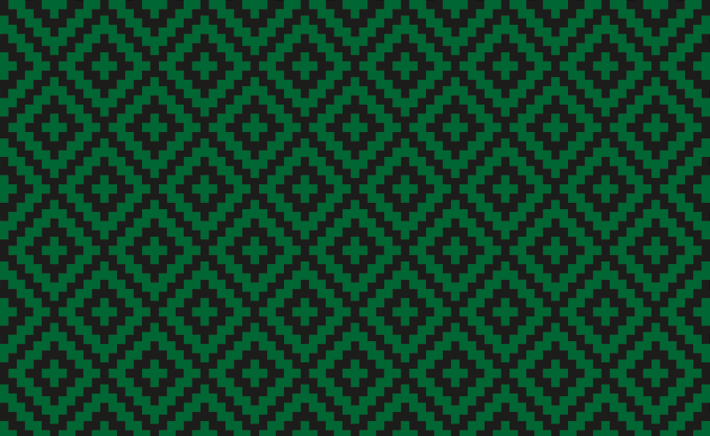 Tapete de vinil com mosaico de quadrados verdes escuros - TenStickers