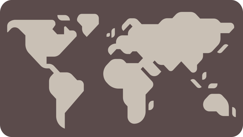 Tapete vinílico de mapa mundial em tom bege e cinza - TenStickers