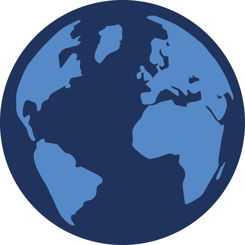 Tapete vinílico de mapa mundial representação do globo - TenStickers