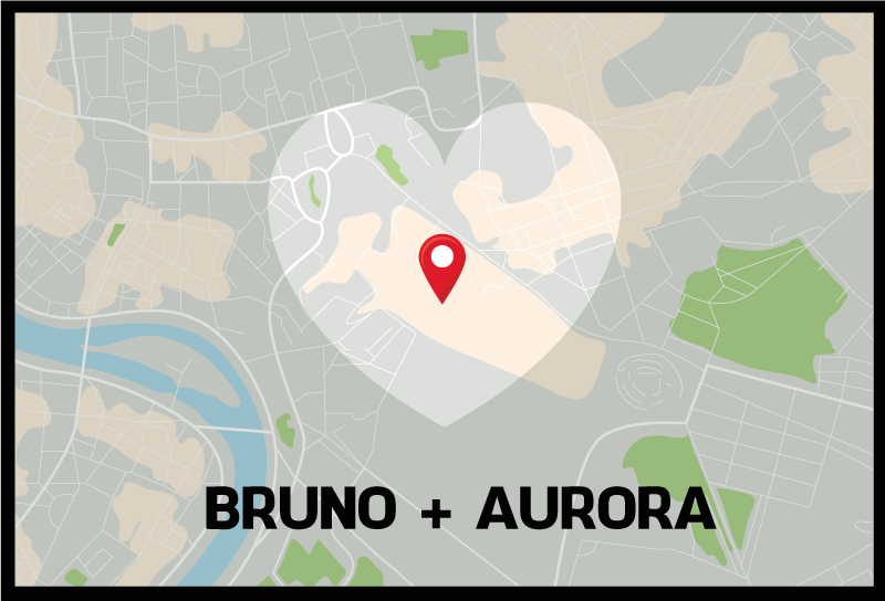 Tapete vinílico com nome localização de mapa personalizada - TenStickers