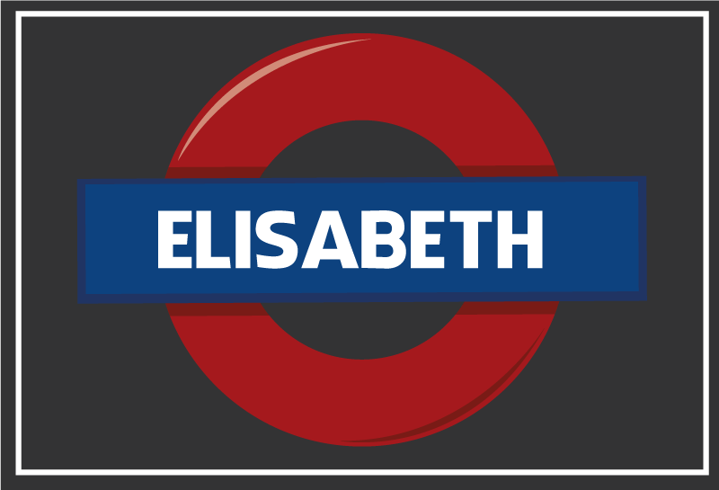 Tapete vinílico com nome placa subterrânea - TenStickers