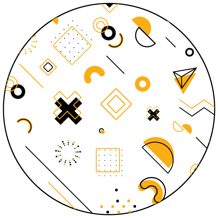 Tapete vinílico geométricas formas matemáticas modernas - TenStickers