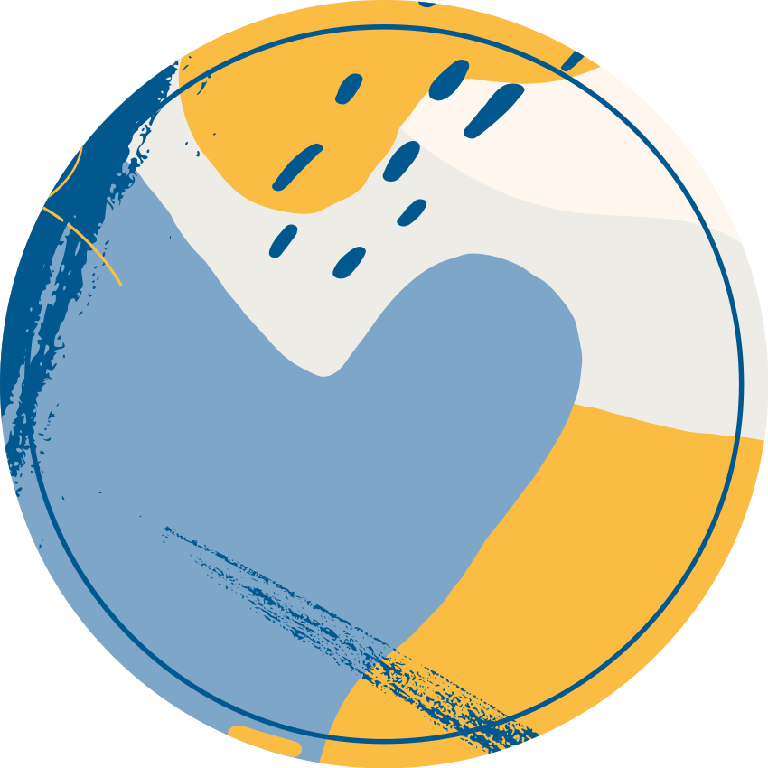 Tapete vinílico de pedras arte circular - TenStickers