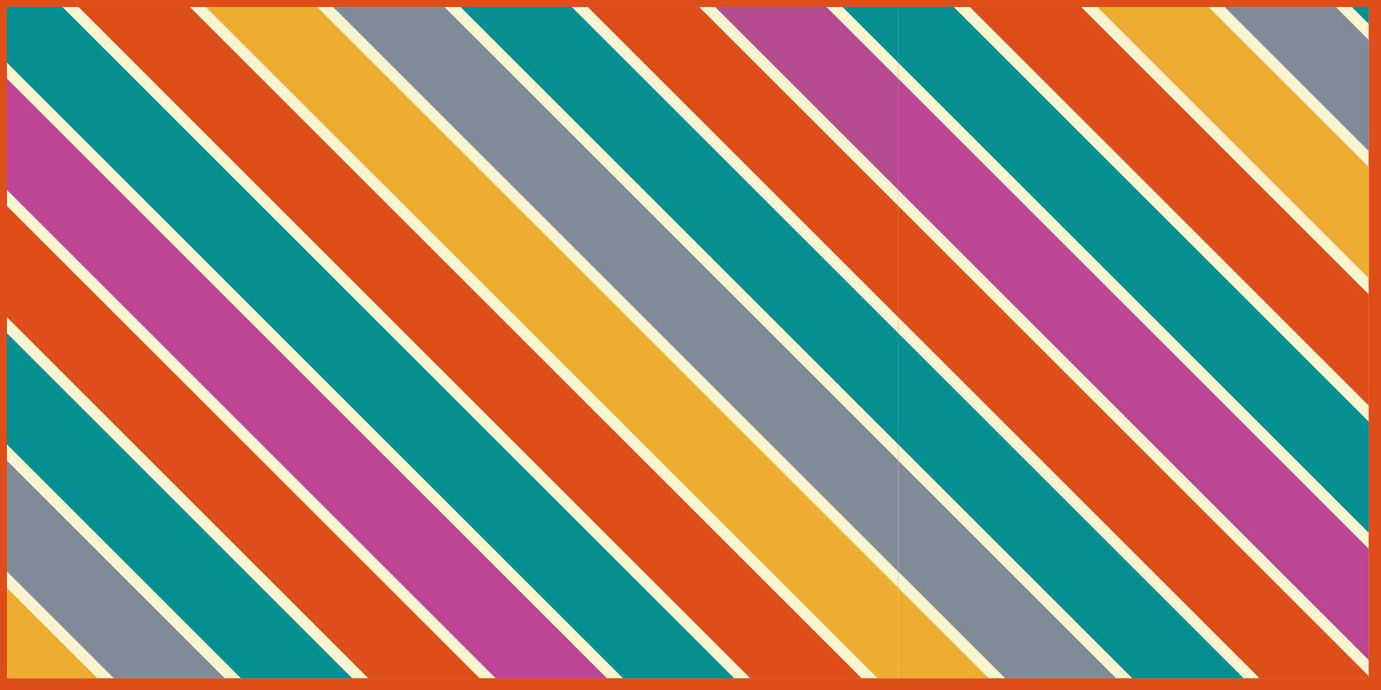 Tapete vinílico sala de estar superfície listrada colorida - TenStickers